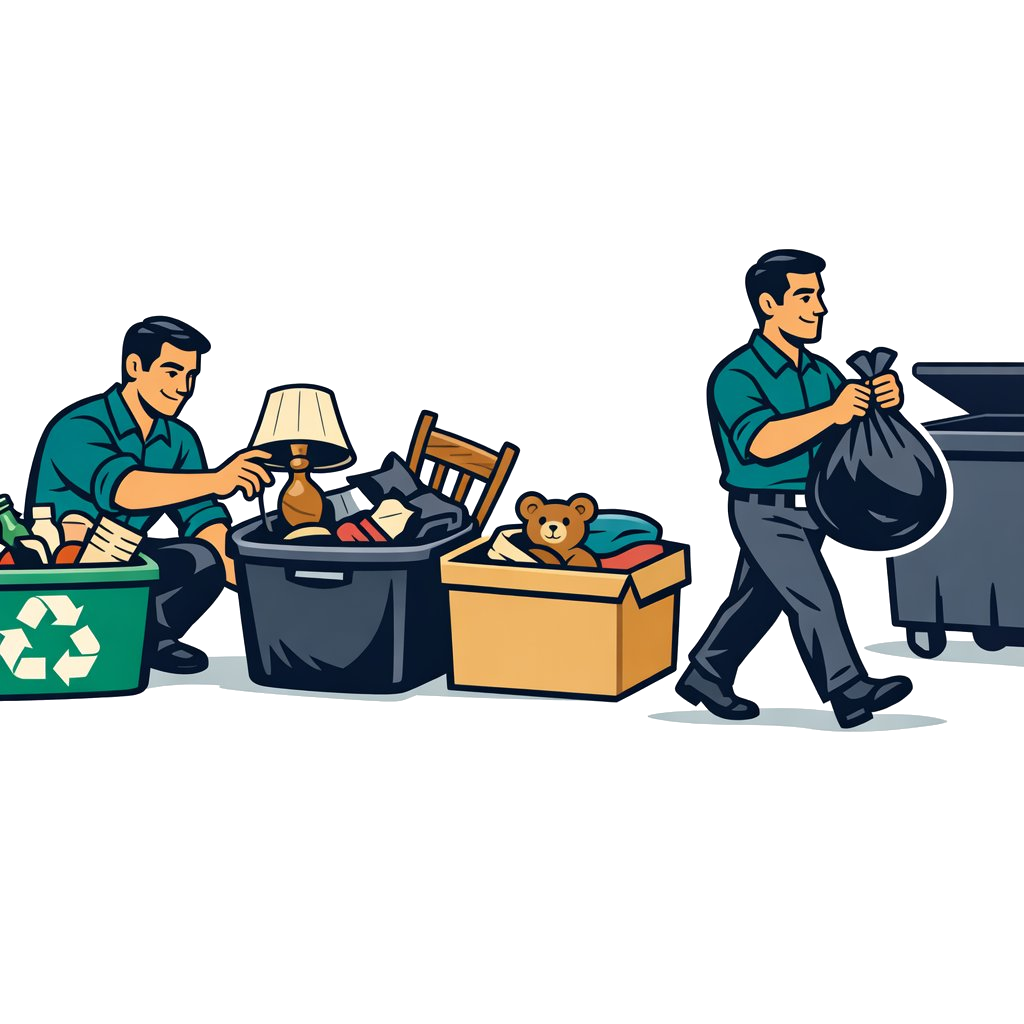 Professionelle Haushaltsauflösung – Team bei der Arbeit